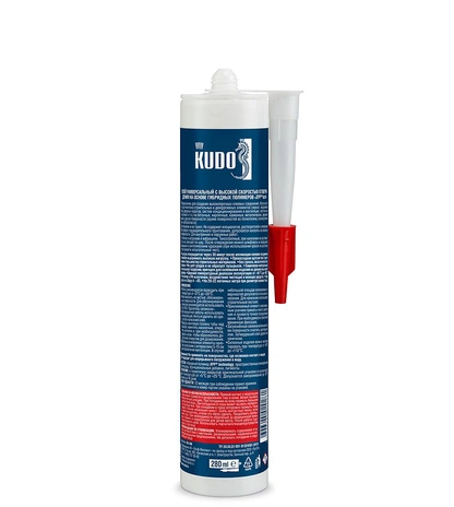 Клей-герметик KUDO «КЛЕИТ ВСЁ» SPRINT с высокой скоростью отверждения 280 мл