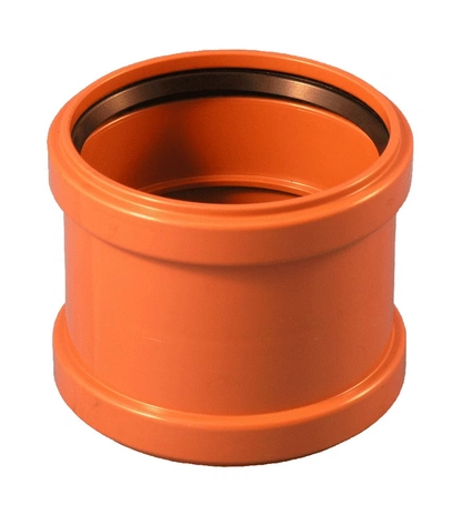 Соединительная муфта канализационной трубы Хемкор НПВХ