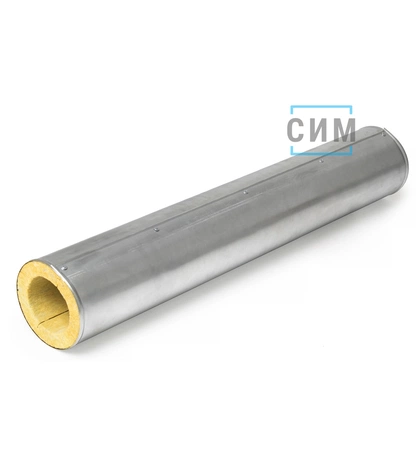 Оцинкованные минераловатные цилиндры высокой плотности ЭКОРОЛЛ КВ-150 Zn