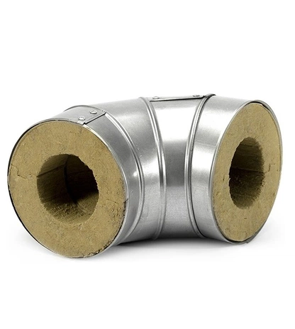 Оцинкованные минераловатные отводы ЭКОРОЛЛ КВ-80 Zn