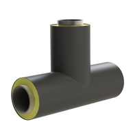 Тройник в ППУ изоляции стальной прямой в ПЭ оболочке