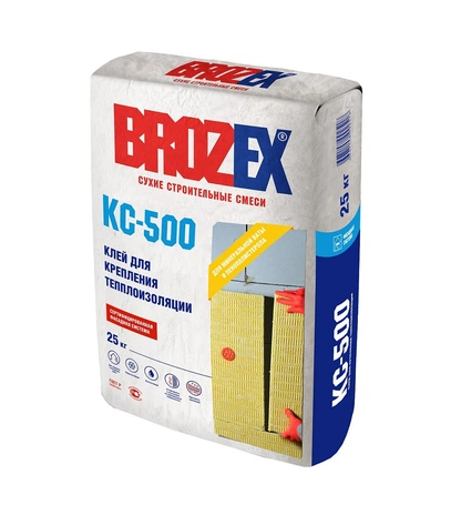 Клей для теплоизоляции BROZEX КС-500, 25 кг