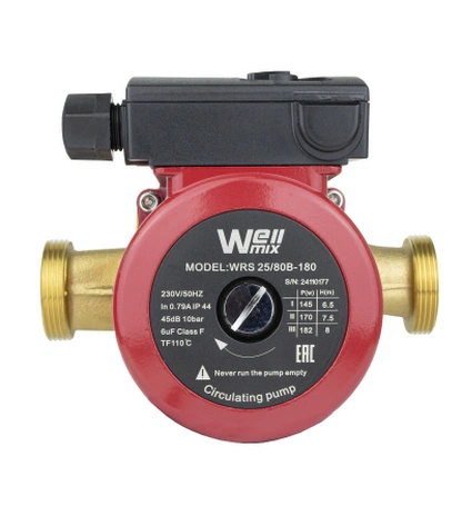 Циркуляционный насос Wellmix WRS 32/40 B (180 мм, корпус латунь)
