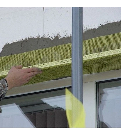 Профиль капельник ПВХ с армирующей сеткой