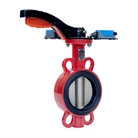 Затвор дисковый поворотный REON тип RSV84RED-КВ с алюминиевой рукояткой и концевыми выключателями