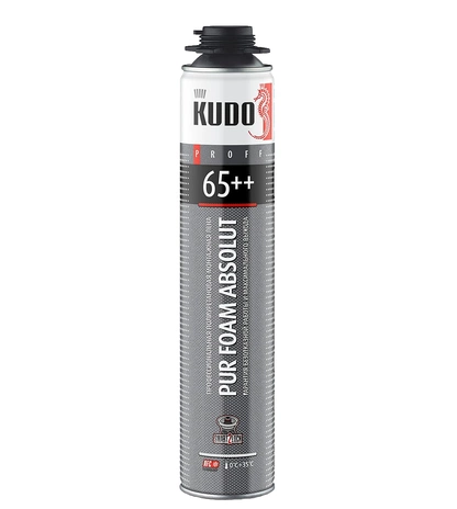 Профессиональная полиуретановая монтажная пена KUDO PROFF 65++ 1 л