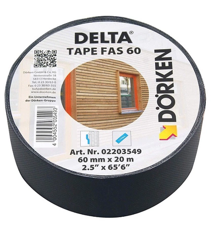 Односторонняя клейкая лента для фасадных мембран DELTA-TAPE FAS 60