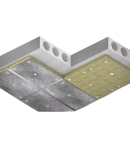 Фольгированная огнезащитная теплоизоляционная плита ТИЗОЛ EURO-ЛИТ 80 Ф1