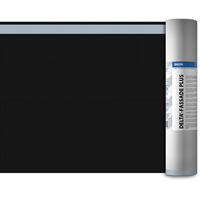 Перфорированная ветрозащитная мембрана из полиэстера с самоклеящейся лентой для фасадов DELTA-FASSADE 20 PLUS
