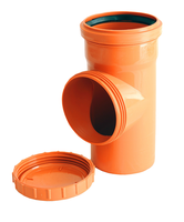 Полипропиленовая ревизия наружной канализации Контур ОРАНЖ