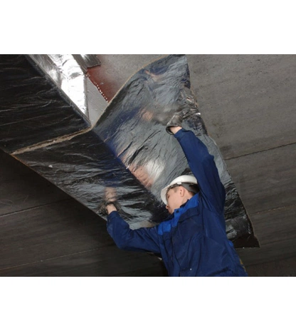 Огнезащитный базальтовый фольгированный рулонный материал МБОР-10Ф