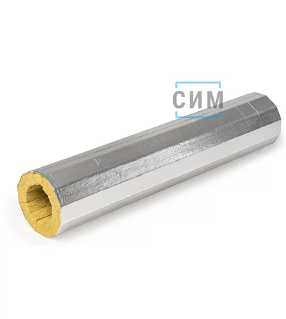 Фольгированные ламельные базальтовые цилиндры ЭКОРОЛЛ КВ-35 ФА