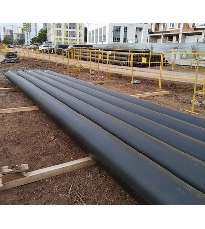 Труба в ППУ изоляции стальная электросварная ст09г2с в ПЭ оболочке