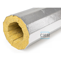 Фольгированный ламельный базальтовый мат ЭКОРОЛЛ 50 ФА