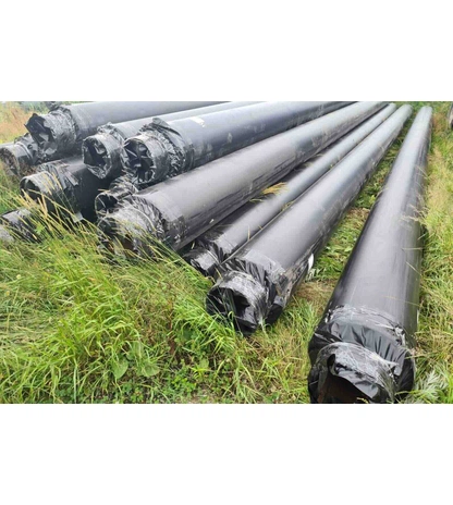 Труба в ППУ изоляции стальная электросварная ст09г2с в ПЭ оболочке