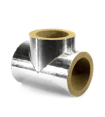 Негорючие фольгированные минераловатные тройники высокой плотности ЭКОРОЛЛ КВ-150 Ф