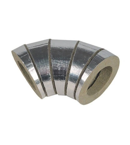 Фольгированные базальтовые отводы для колен труб ISOROLL Ф