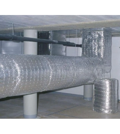 Прошивной фольгированный огнезащитный базальтовый мат PAROC Wired Mat 80 AL1