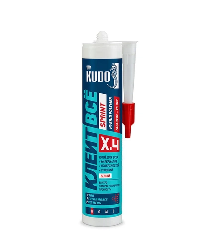 Клей-герметик KUDO «КЛЕИТ ВСЁ» SPRINT с высокой скоростью отверждения 280 мл