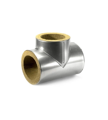 Оцинкованные минераловатные тройники ЭКОРОЛЛ КВ-100 Zn