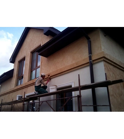 Фасадная краска акриловая водно-дисперсионная Bergauf Mineral Techno ведро 18 л