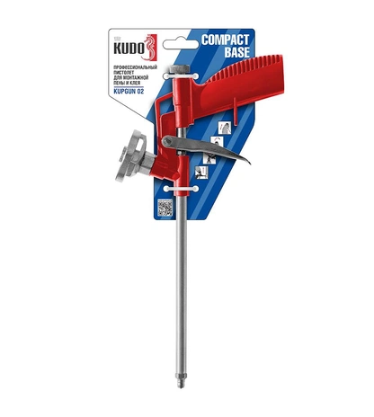 Профессиональный пистолет для монтажной пены и клея KUDO COMPACT BASE