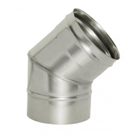 Отвод кожуха 45° из оцинкованной стали