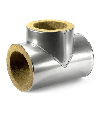 Оцинкованные минераловатные тройники ЭКОРОЛЛ КВ-80 Zn