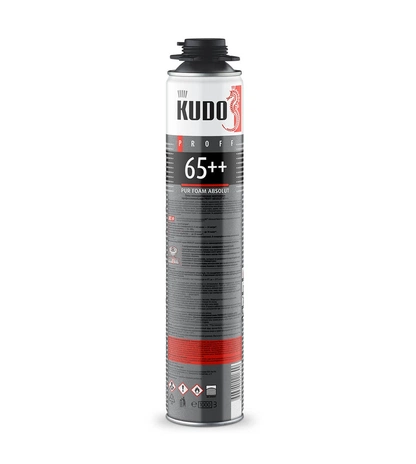 Профессиональная полиуретановая монтажная пена KUDO PROFF 65++ 1 л