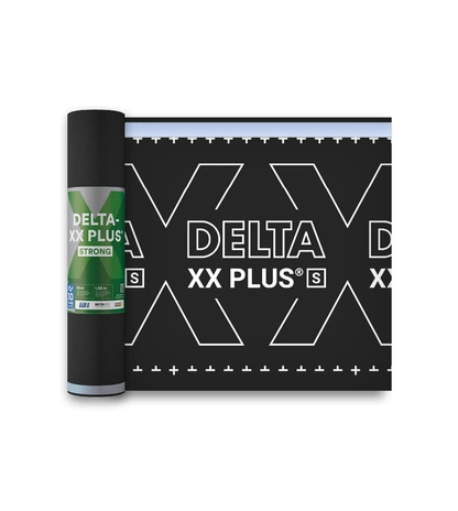 Диффузионная мембрана повышенной прочности с самоклеящимися лентами DELTA-XX PLUS STRONG