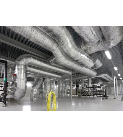 Негорючий фольгированный прошивной мат на металлической сетке ЭКОРОЛЛ КВ-75 Ф ГС