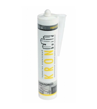 Белый акриловый герметик KRONbuild, объём 280 мл