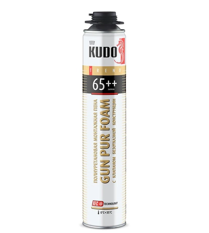 Профессиональная монтажная полиуретановая пена KUDO PROFF TREND 65++ 1 л