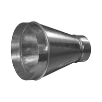 Оцинкованный переход круглого воздуховода