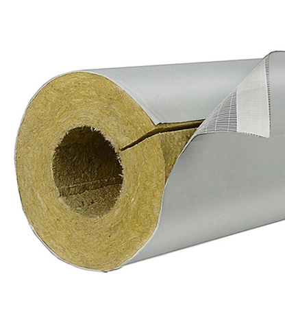 Фольматканевые минераловатные цилиндры высокой плотности PAROC PRO Section 140 Clad