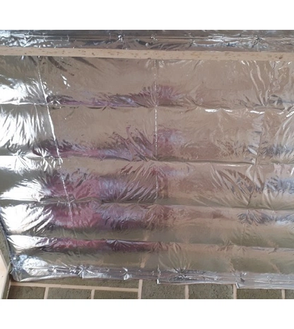 Фольгированный минераловатный мат ISOVER Каркас-М40-АЛ