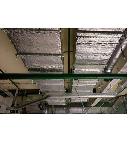 Фольгированный огнезащитный базальтовый материал ОБМ-ТехВент-50Ф