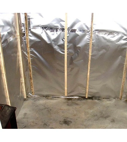 Фольга алюминиевая гладкая 80 мкм для бани и сауны