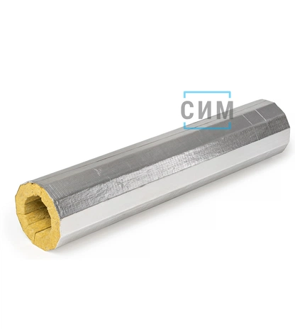 Фольгированный ламельный базальтовый мат ЭКОРОЛЛ 35 ФА