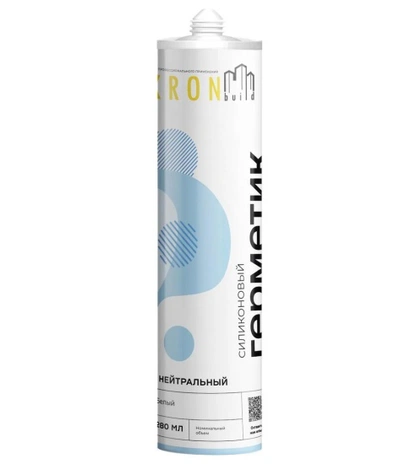 Строительный нейтральный силиконовый герметик KRONbuild 280 мл