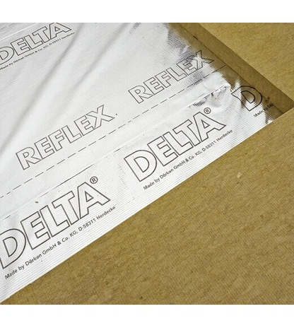 Отражающая пароизоляционная полипропиленовая плёнка с алюминиевым слоем DELTA-REFLEX