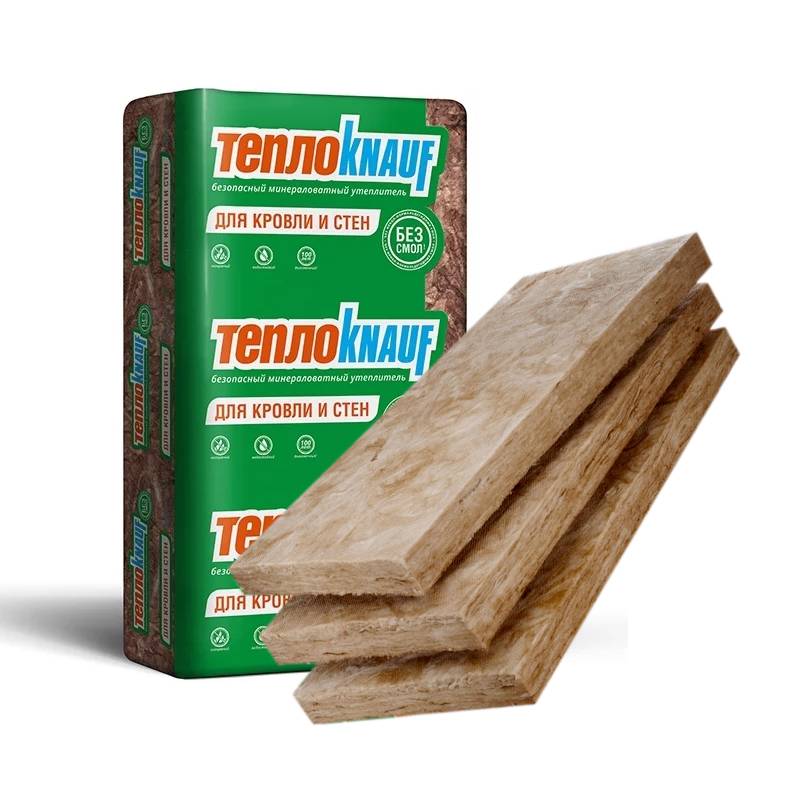 Минераловатная плита без смол теплоknauf для кровли и стен (коттедж) ts ...