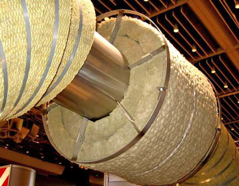 Прошивной огнезащитный базальтовый мат высокой плотности rockwool wired ...