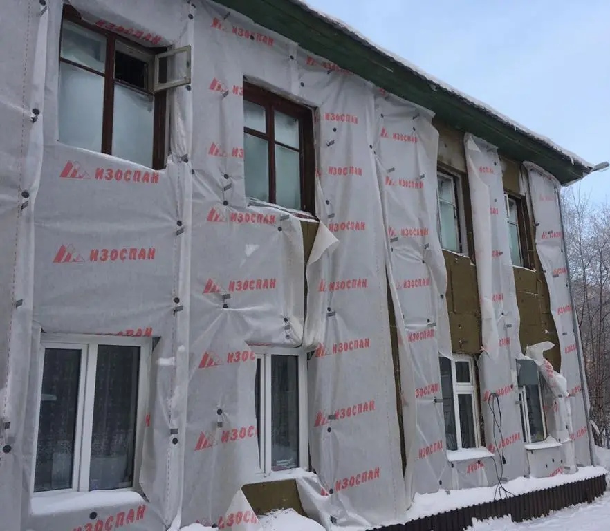 Ветрозащитная паропроницаемая мембрана с огнезащитными добавками ...